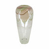 Clear Glass 17\" Crackled Vase