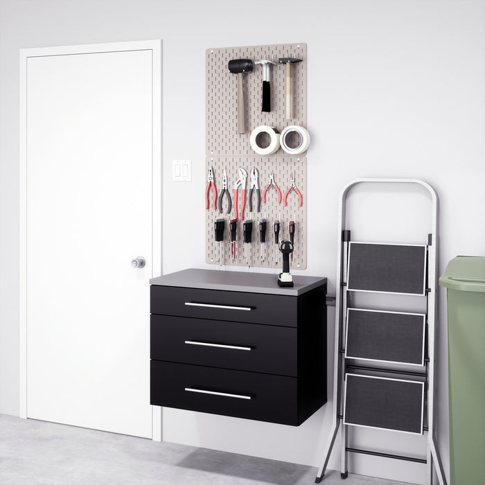 Hangups 3-Drawer Base Storage Cabinet - Black