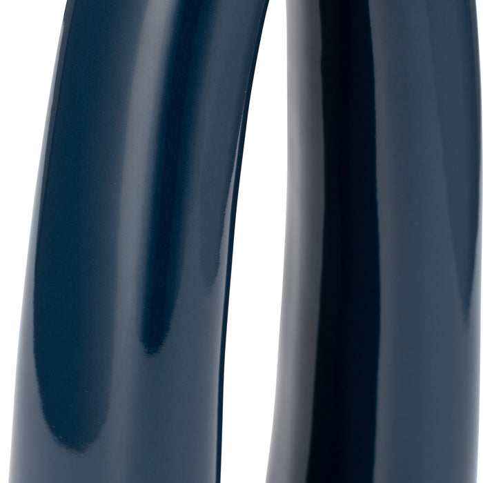 Ceramic 14\" Open Cut-Out Vase - Blue