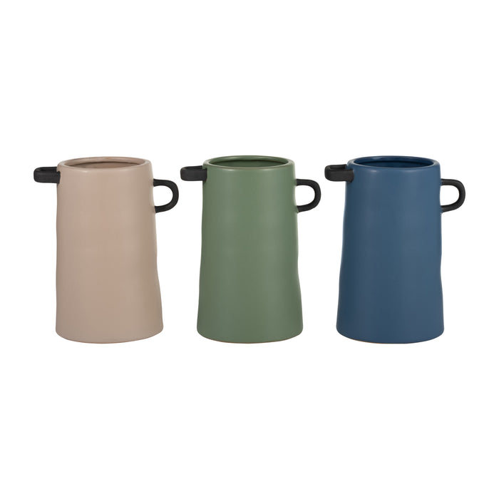 Ceramic 9\" Vase - Blue