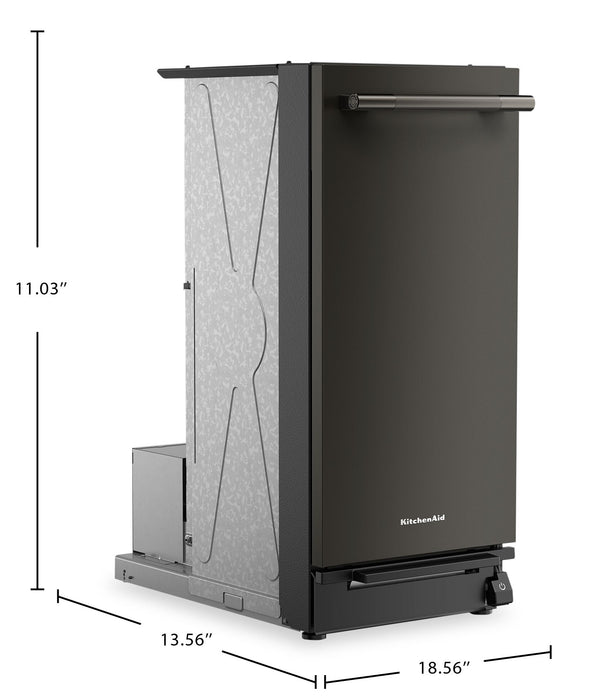 KitchenAid 15” Built-In Trash Compactor with Built-In Odour Management – Black Ore - KTTP515TBE