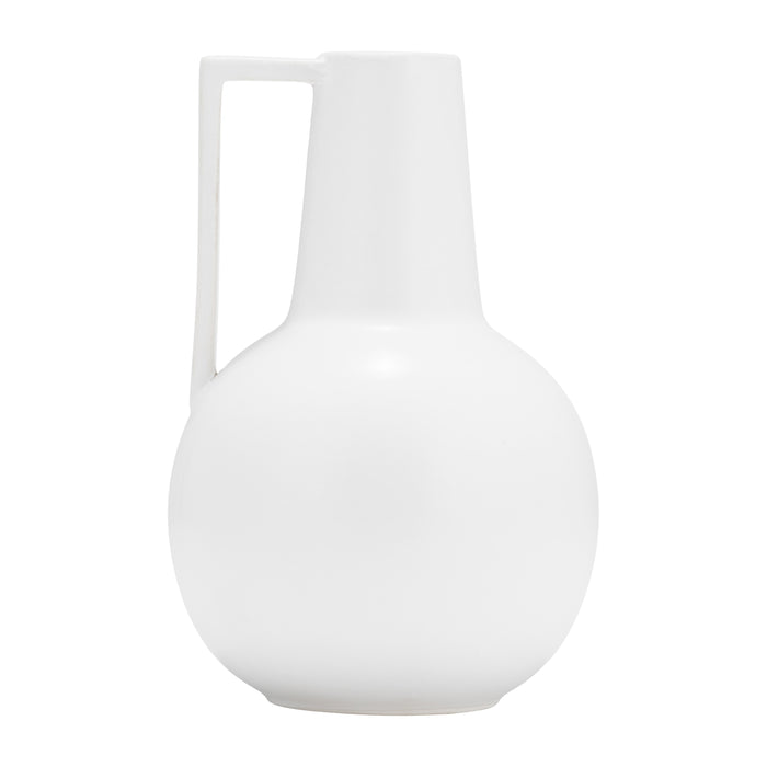 Ceramic 9\" Vase - White