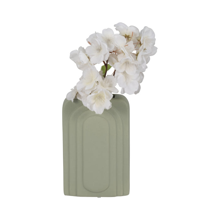 Dolomite 7\" Rectangular Vase - Dark Sage