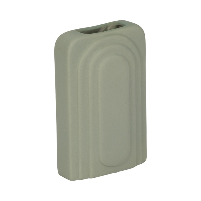 Dolomite 7\" Rectangular Vase - Dark Sage