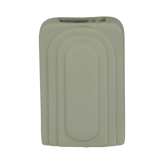 Dolomite 7\" Rectangular Vase - Dark Sage