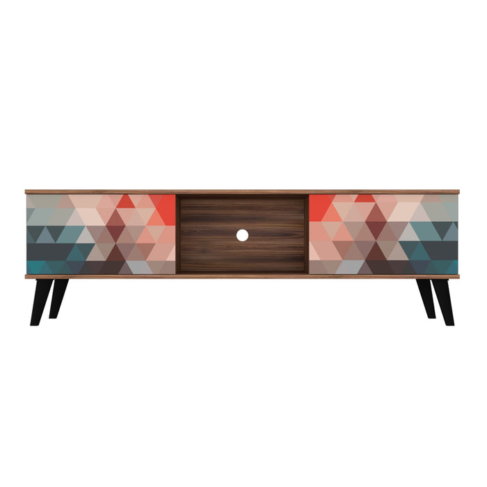 Manhattan Comfort Doyers 62.20\" Mid-Century Modern TV Stand - Multi-Colour