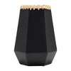 Ceramic 11\" Vase with Weaving - Black