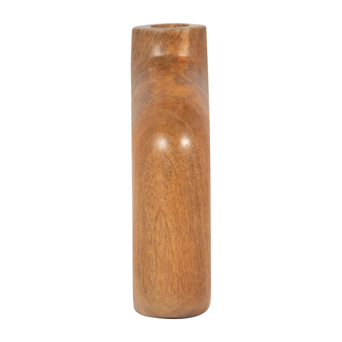 Wood 6\" Coned Mushroom - Burnt Orange