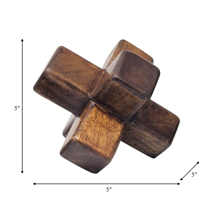 Wood 5\" Jack - Brown