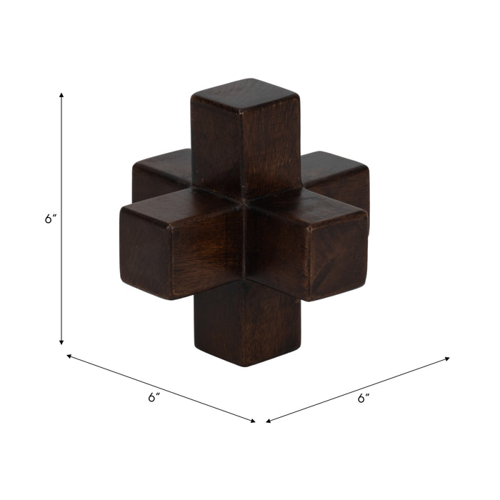 Wood 6\" Jack - Brown