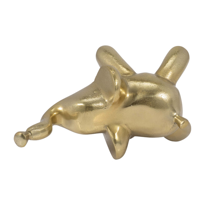 Metal 6\" Decorative Balloon Elephant - Gold