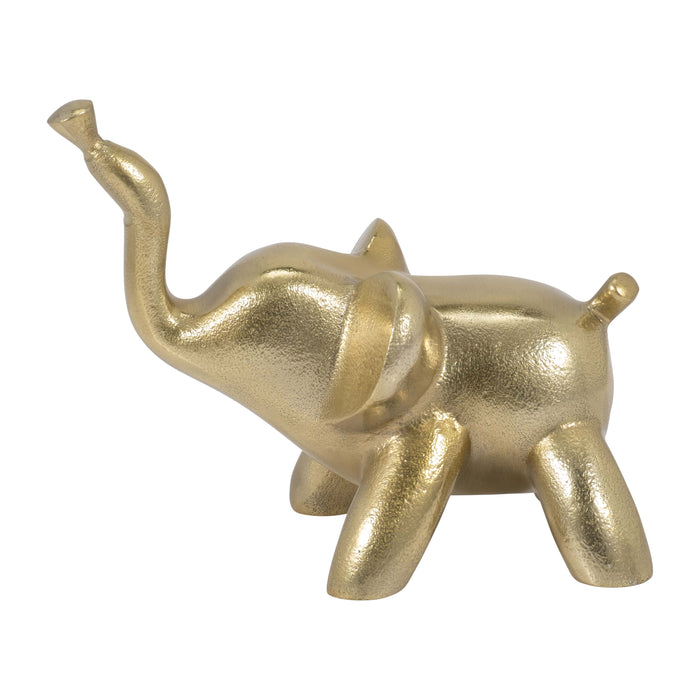 Metal 6\" Decorative Balloon Elephant - Gold