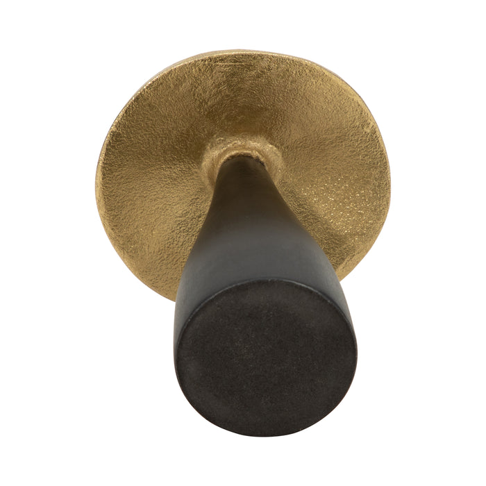 Metal 6\" Mushroom Decor - Black and Gold