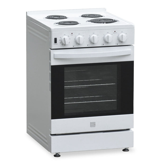Kenmore 24” Front Control Freestanding Coil Electric Range – White - KKCTR24-FC-W