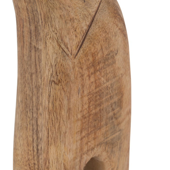 Mango Wood 15\" Elephant - Brown