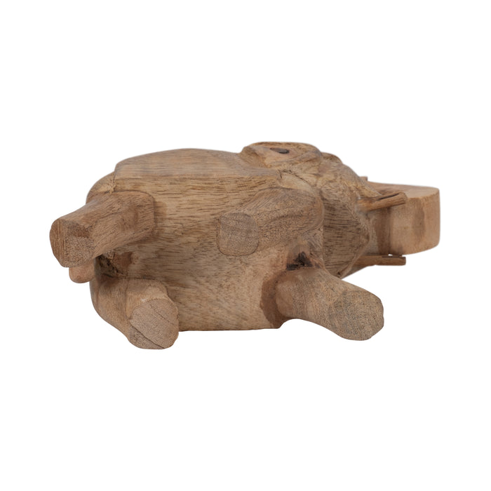 Mango Wood 7\" Elephant - Brown