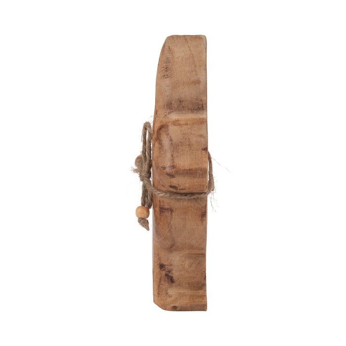 Mango Wood 8\" Bunny - Brown