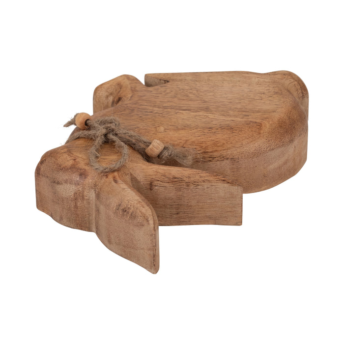 Mango Wood 8\" Bunny - Brown