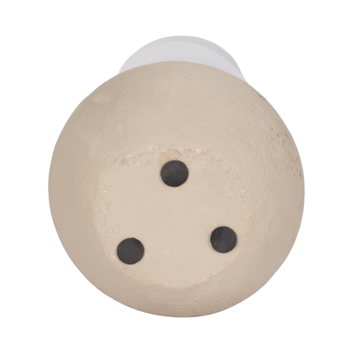 Ecomix Glass 13\" Vase - Ivory