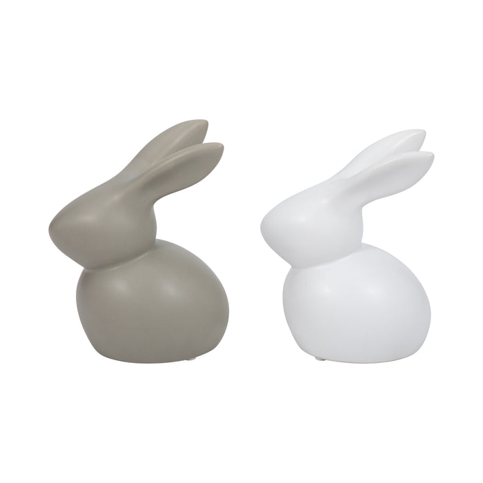 7\" Modern Bunny - White