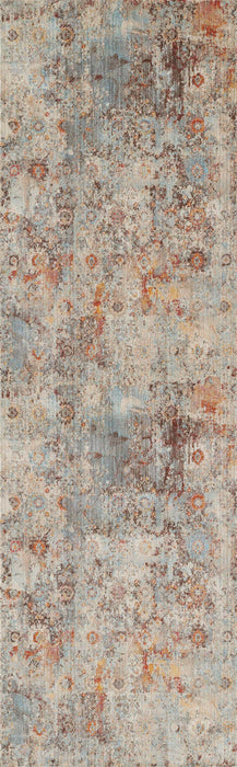 Camellia Traditional 2'6\" x Runner Rug in Multi Indoor Area Rug