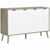 HOMCOM 47\" Sideboard, Buffet Cabinet with Adjustable Shelves, Grayish Brown