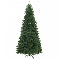Homcom 9ft Artificial Christmas Tree With Auto Open, Steel Base, Green