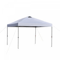 Outsunny 10' X 10' Pop Up Canopy Tent With Airy Top Vent And Bag, White