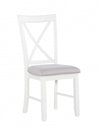Jane Fabric Grey Dining Chair - Set of 2