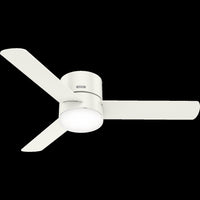 Minimus Ceiling Fan with Light Fixture - White 