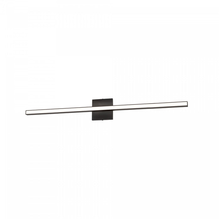 Dainolite Arandel Vanity Light 24w LED Matte Black White Acrylic Diffuser Lamp
