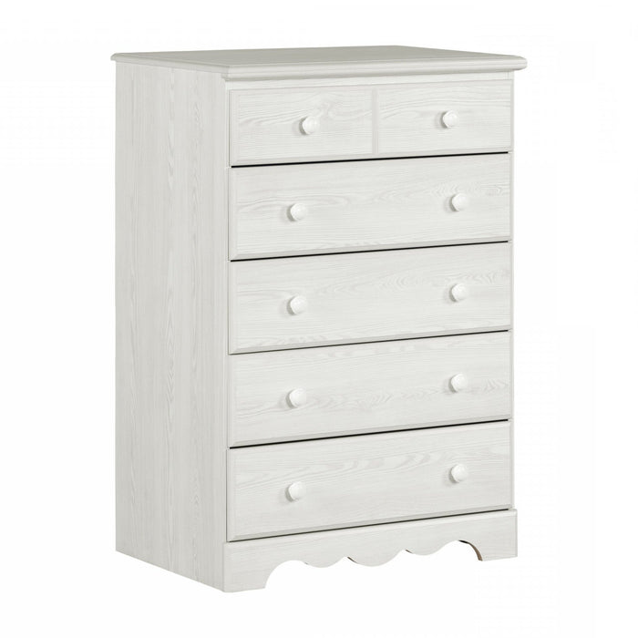 Summer Breeze 5-Drawer Chest - White Pine