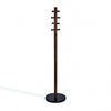 Umbra Modern Wood Pillar Coat Rack - Black and Walnut