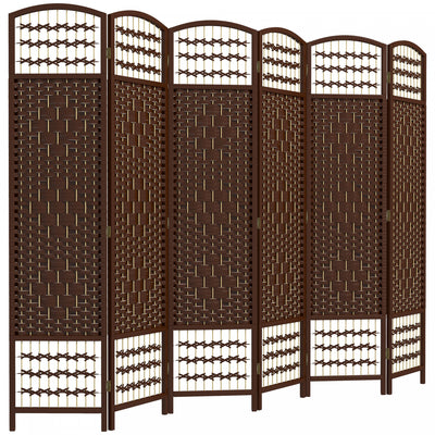 Homcom 6 Panel Folding Room Divider 5.6 Ft Privacy Screen|Homcom Paravent Pliable A 6 Panneaux, Ecran De Confidentialite