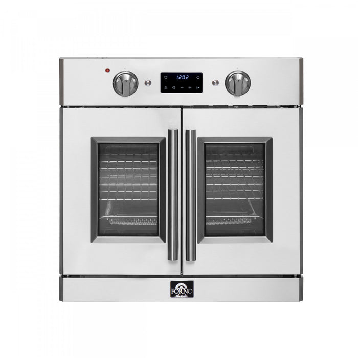 Forno Gallico 30 in. French Door Electric Wall Oven Stainless Steel, 3.68 cu.ft. - FBOEL1371-30