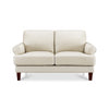 Hydeline Sarina Leather Loveseat - Vanilla