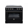 Forno Torino 36 Inch Black Induction Range, 5.36 cu.ft - FFSIN0936-36BLK Electric Range | Cuisiniere a induction Torino 36 pouces noire, 5,36 pi³ - FFSIN0936-36BLK