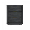 Evelyn Modern 20\" Nightstand in Charcoal Gray (3-Drawer)