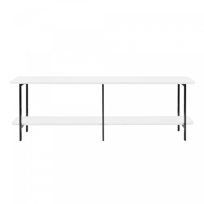 Celine Contemporary Modern 71\" Console Table in White (2-Shelf)