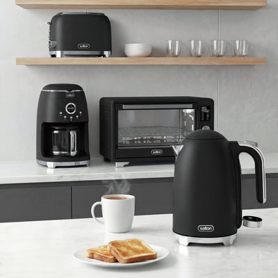 Salton NuRetro Digital 1.7L Kettle - Midnight Black|Salton bouilloire numerique NuRetro 1,7 l - noir minuit
