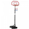 Homcom 7-8.5ft Portable Basketball Hoop With 27.5\" Backboard, White