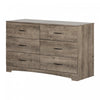 Step One 6-drawer Dresser - Weathered Oak 