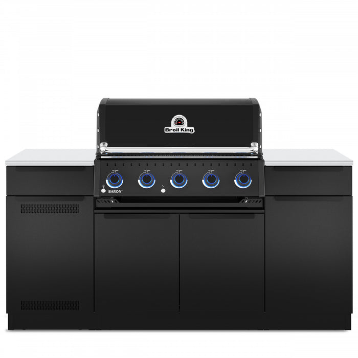 Broil King Baron 520i Shadow 4-Burner Built-In 45,000-BTU Natural Gas BBQ - 876817 Grill