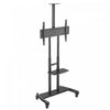 Kanto MTM86PL Height Adjustable Rolling TV Stand for 55\" - 86\" TVs and Interactive Displays, Black Tv Mount