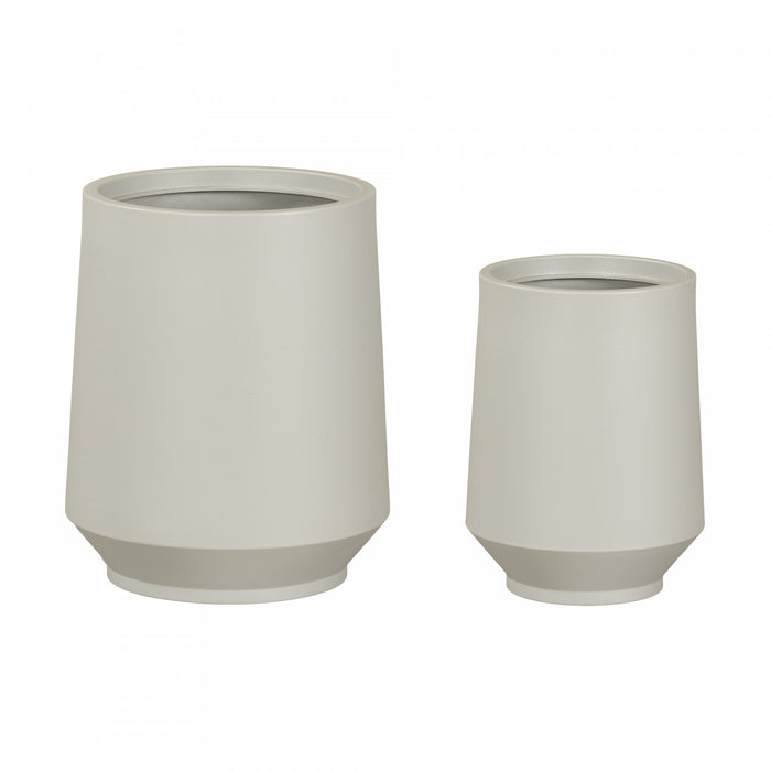 Dalya 2-Piece Planter - Greige