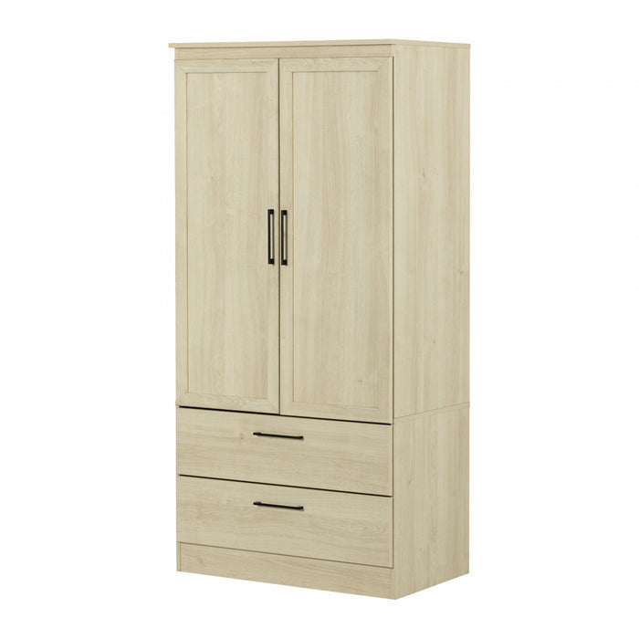 Acapella Wardrobe Armoire - Bleached Oak 