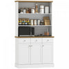 HOMCOM Kitchen Pantry Buffet Server with Drawers and Storage Cabinets