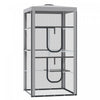 Pawhut Large Catio Outdoor Cat Enclosure Cat House Indoor Kitten Cage Pet Kennel With 3 Platforms, Zippered Doors, And 4 Sandbags 39\" X 39\" X 79\"