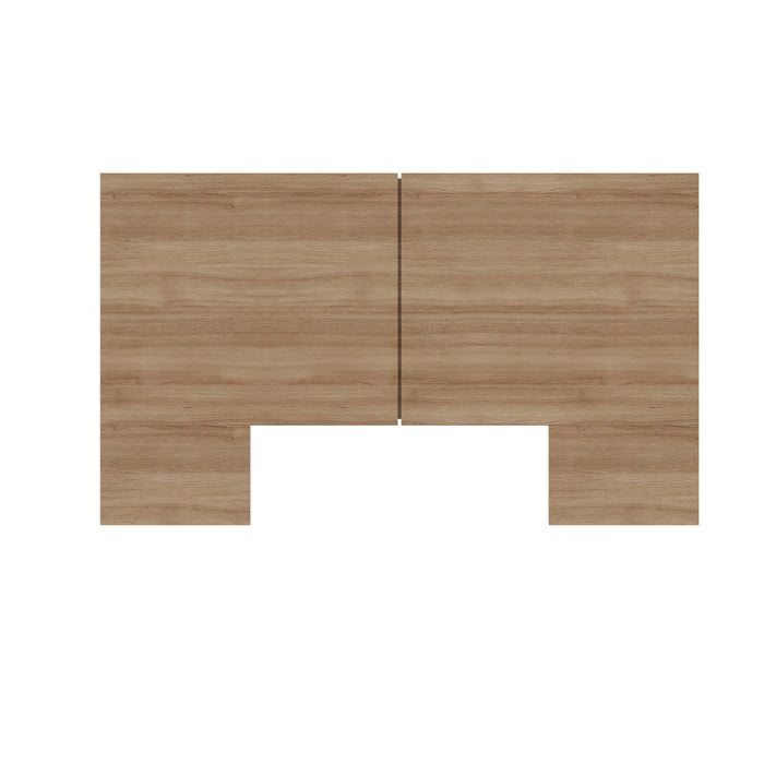 Nordika James Queen Headboard - Brown Oak