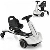 Costway 6v Kids Ride On Drift Car Electric Drifting Go Kart For Kids With 360° Spin White